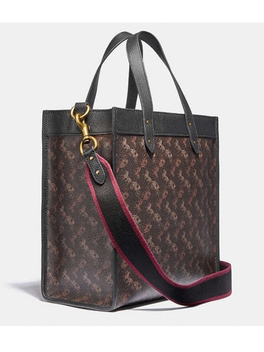 ‼️Coach Field Tote With Horse And Carriage Print